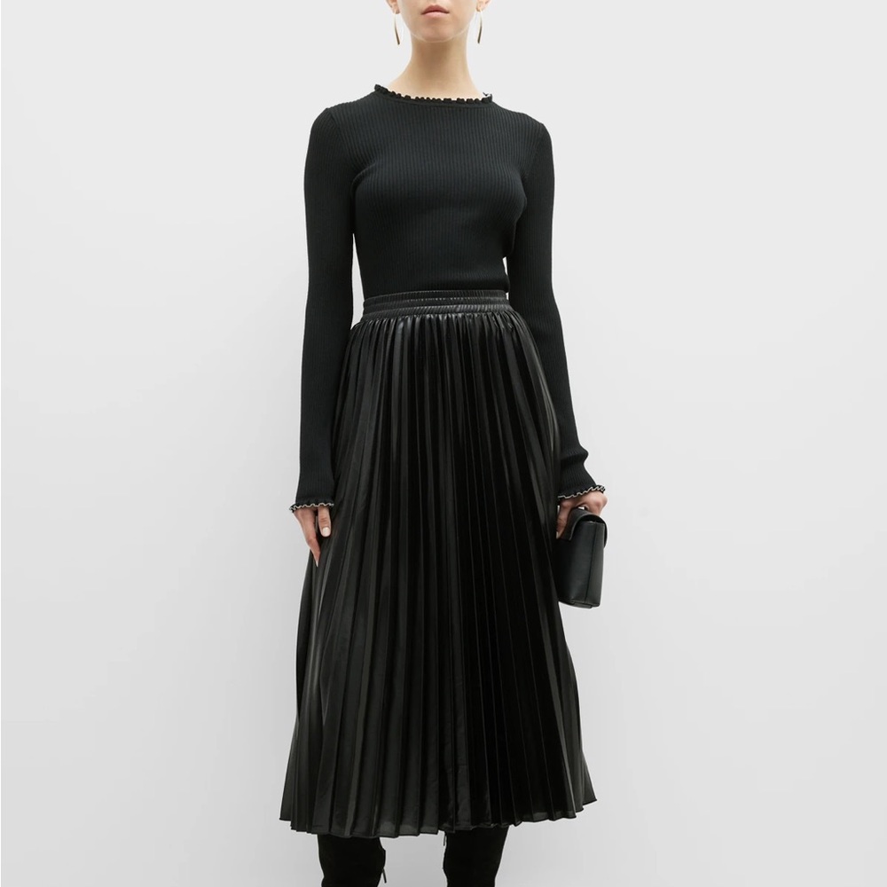 Marella Rica Ribbed Ruffle Trim Sweater - Picture 3 of 12